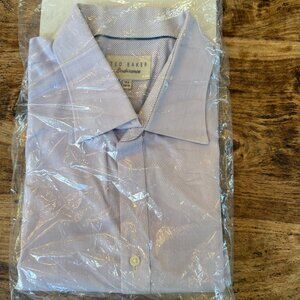 Ted Baker Endurance Dress Shirt 17.5 (34/35) Light Purple/Lavender
